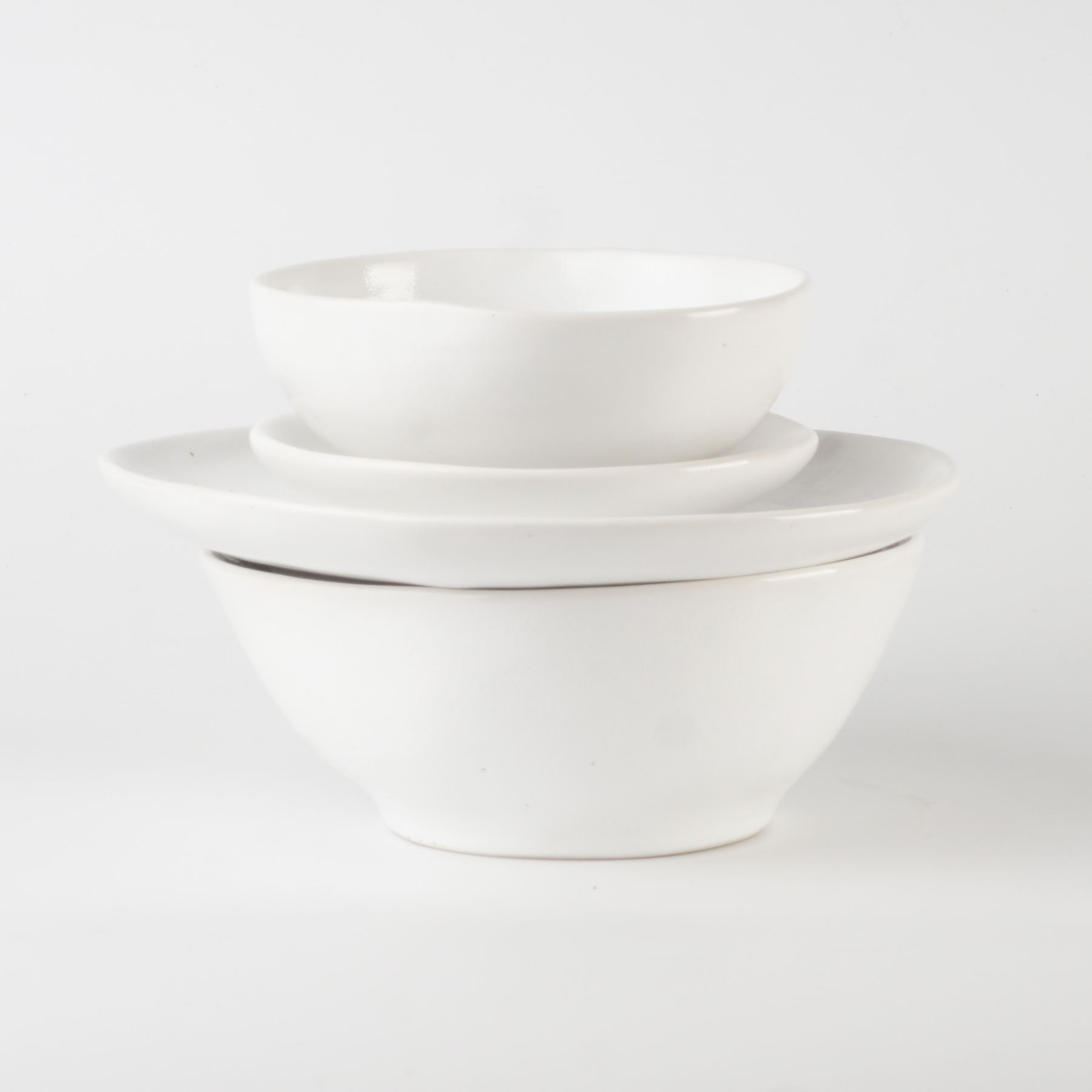мисочка ручної роботи з півпорцеляни PRS-BOWL-WH-S фото