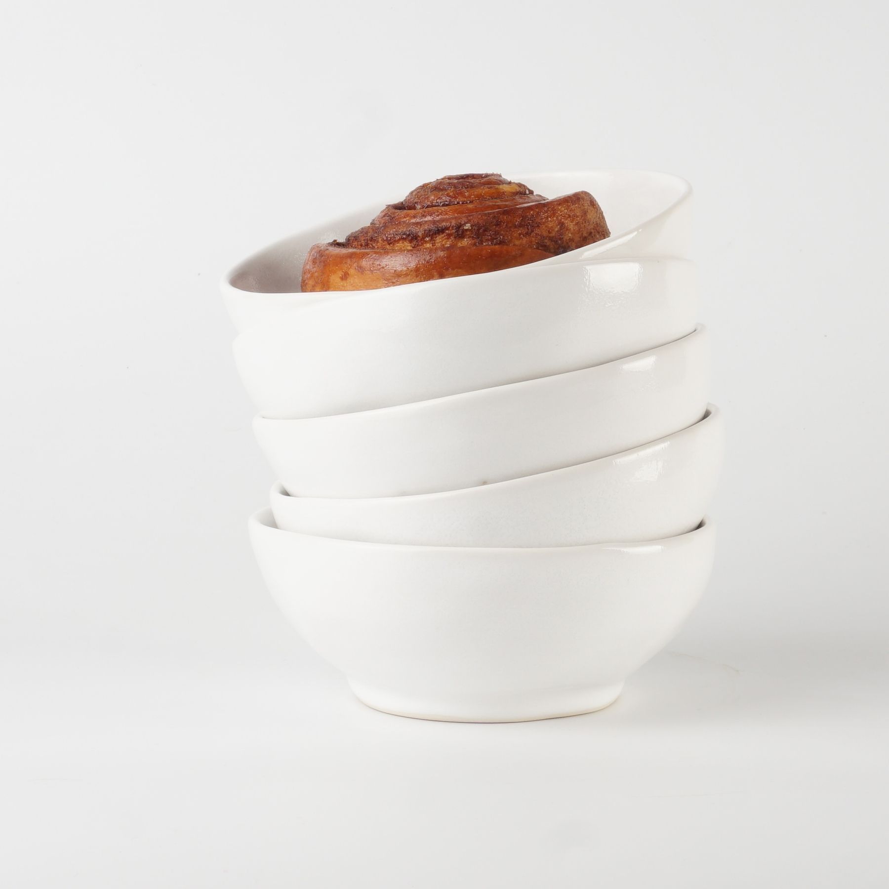 мисочка ручної роботи з півпорцеляни PRS-BOWL-WH-S фото