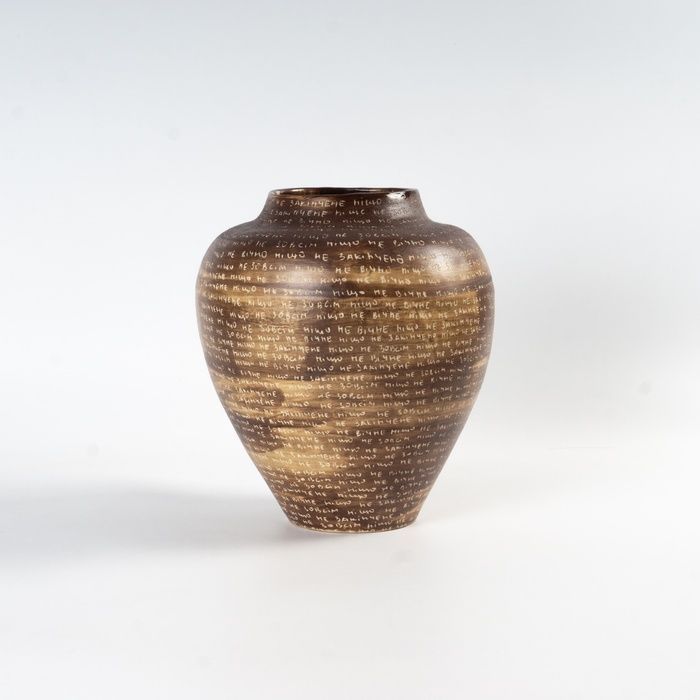 ваза "ніщо не вічне, ніщо не закінчене" PRS-VASE-MLK-ONE- фото